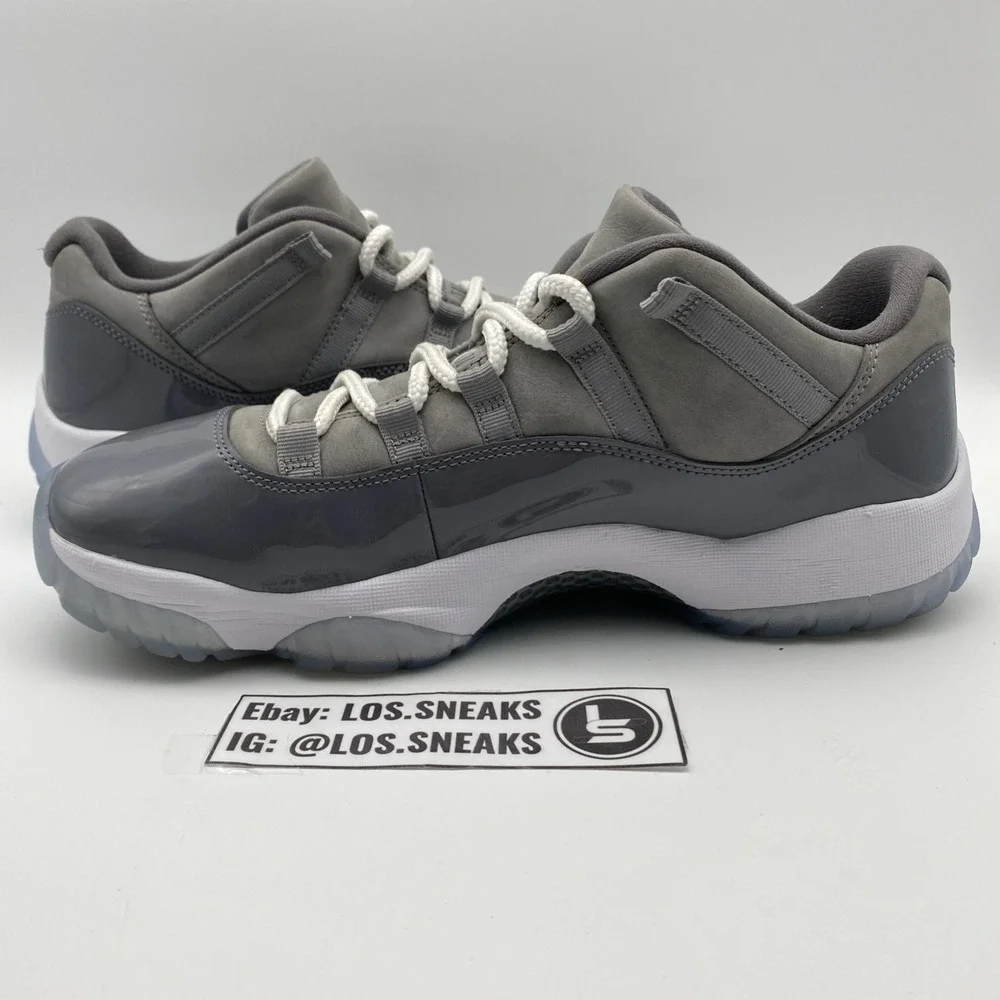 Size 11.5 - Jordan 11 Retro Low Cool Grey‎ 2018 (528895-003)